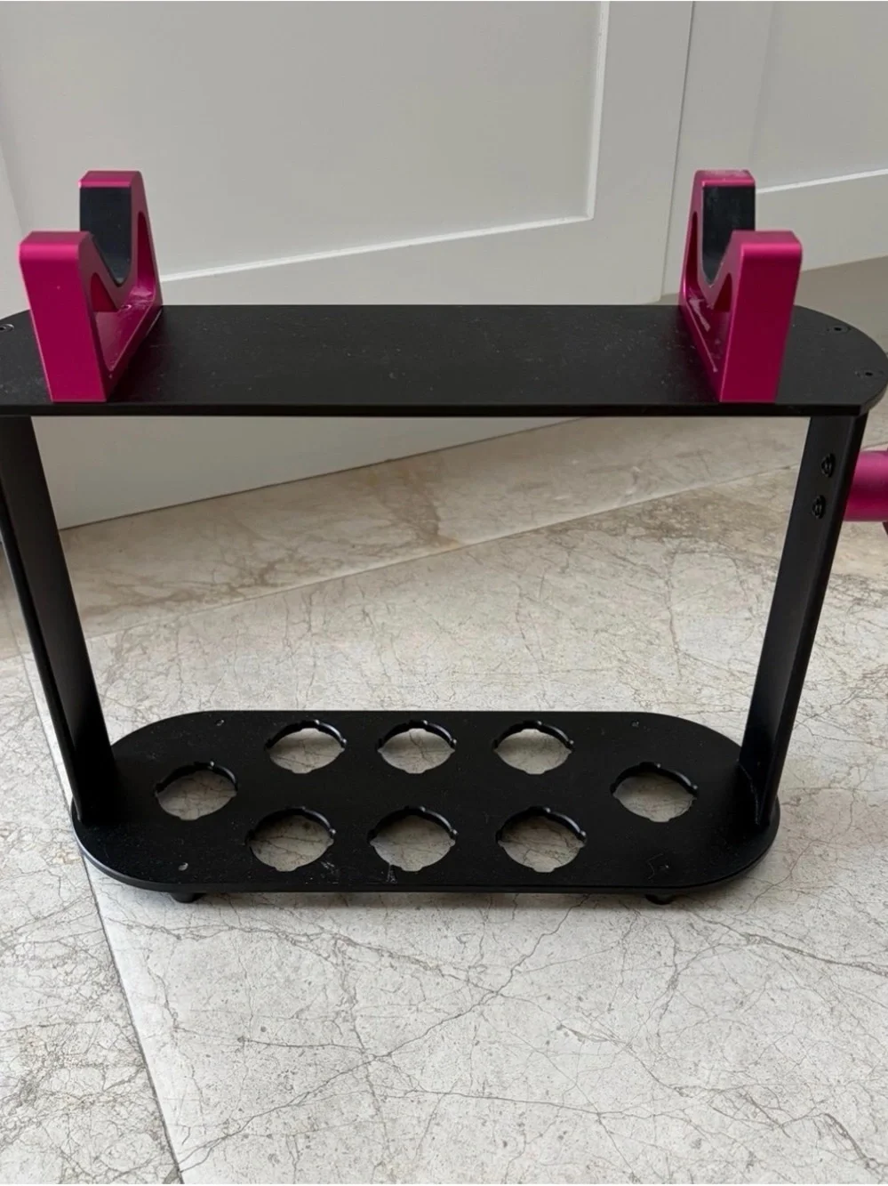 Black and Pink Brush Holder Stand